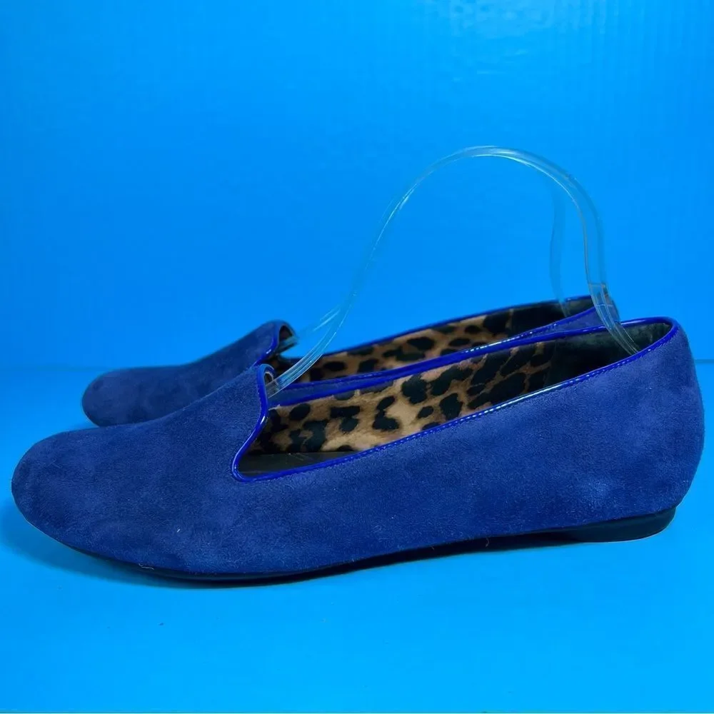 Clarks Bendables‎ Womens Poem Gloss Flats in Blue Suede 9.5M